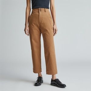 Everlane Organic Straight Leg Pant in Toasted Coconut